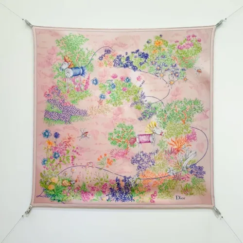 Cheap Christian Dior Silk Square #1452010, $$64.00 USD On Christian Dior Scarf