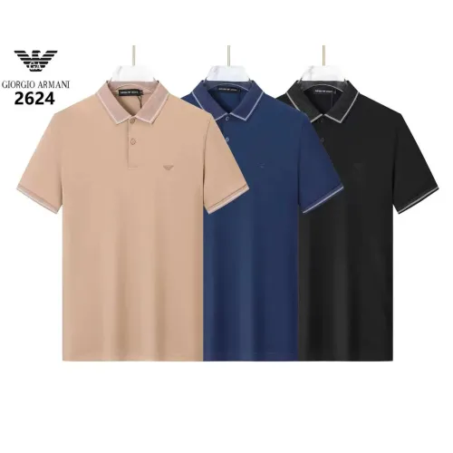 Replica Armani T-Shirts Short Sleeved For Men #1452109 $36.00 USD for Wholesale