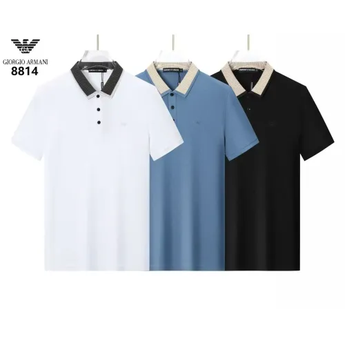Replica Armani T-Shirts Short Sleeved For Men #1452143 $36.00 USD for Wholesale