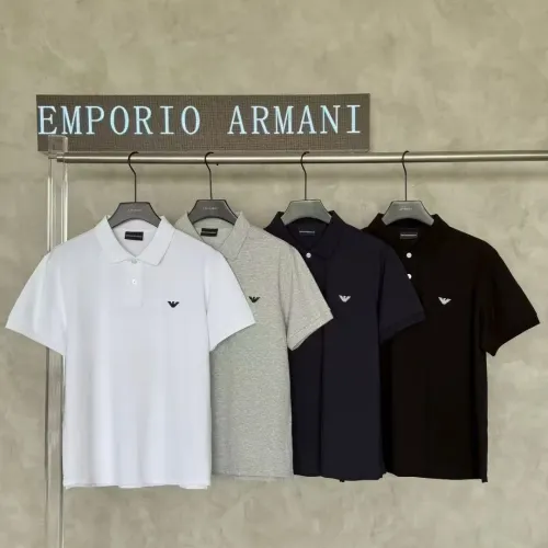 Replica Armani T-Shirts Short Sleeved For Men #1452296 $38.00 USD for Wholesale