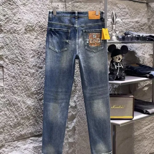 Replica Fendi Jeans For Men #1452318 $52.00 USD for Wholesale