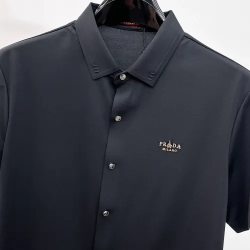 Replica Prada Shirts Short Sleeved For Men #1452517 $52.00 USD for Wholesale