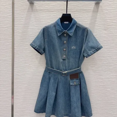 Cheap LOEWE Dresses Short Sleeved For Women #1452533, $$80.00 USD On LOEWE Dresses