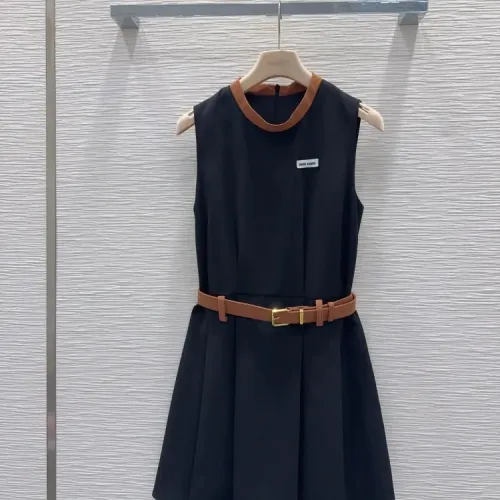 Cheap MIU MIU Dresses Sleeveless For Women #1452534, $$72.00 USD On MIU MIU Dresses