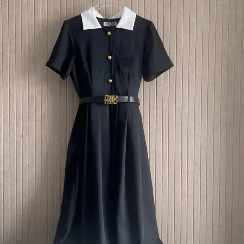 Cheap MIU MIU Dresses Short Sleeved For Women #1452536, $$80.00 USD On MIU MIU Dresses