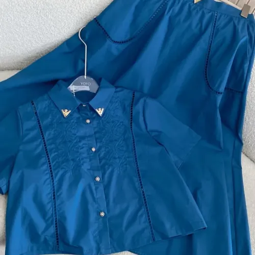 Replica Valentino Tracksuits Short Sleeved For Women #1452544 $92.00 USD for Wholesale