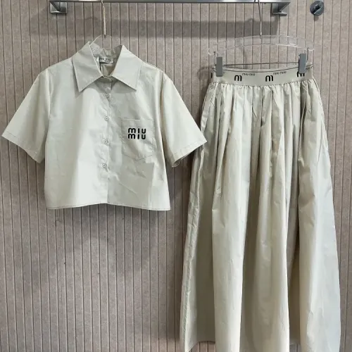 Cheap MIU MIU Tracksuits Short Sleeved For Women #1452547, $$80.00 USD On MIU MIU Tracksuits