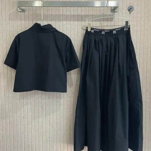 Replica MIU MIU Tracksuits Short Sleeved For Women #1452548 $80.00 USD for Wholesale