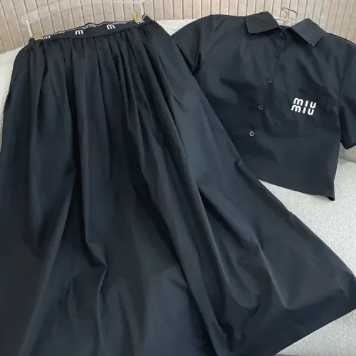 Replica MIU MIU Tracksuits Short Sleeved For Women #1452548 $80.00 USD for Wholesale