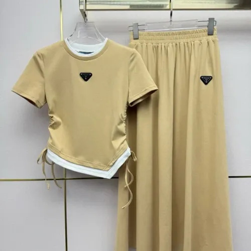 Cheap Prada Tracksuits Short Sleeved For Women #1452568, $$72.00 USD On Prada Tracksuits