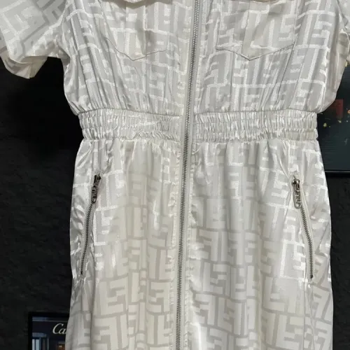 Replica Fendi Dresses Short Sleeved For Women #1452571 $92.00 USD for Wholesale