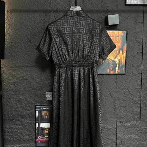 Replica Fendi Dresses Short Sleeved For Women #1452572 $92.00 USD for Wholesale