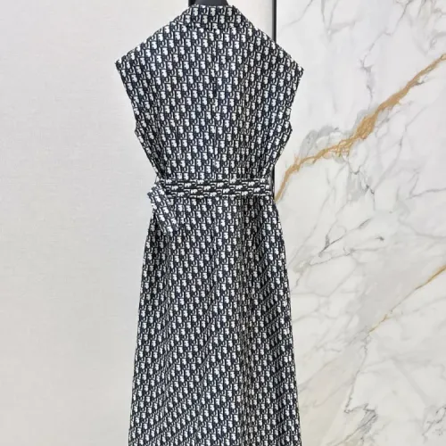 Replica Christian Dior Dresses Sleeveless For Women #1452577 $96.00 USD for Wholesale