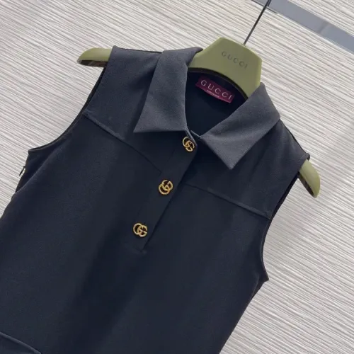 Replica Gucci Dresses Sleeveless For Women #1452581 $72.00 USD for Wholesale