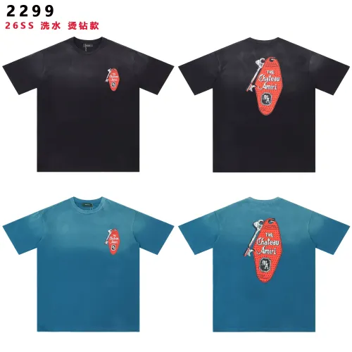 Replica Amiri T-Shirts Short Sleeved For Unisex #1452624 $34.00 USD for Wholesale