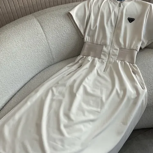 Replica Prada Dresses Short Sleeved For Women #1452743 $80.00 USD for Wholesale
