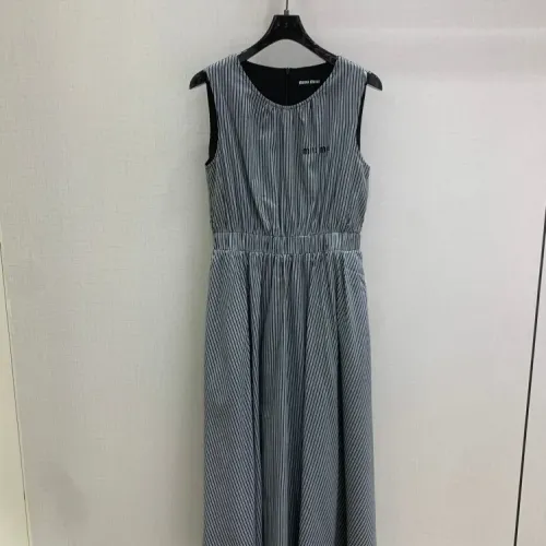 Cheap MIU MIU Dresses Sleeveless For Women #1452745, $$80.00 USD On MIU MIU Dresses