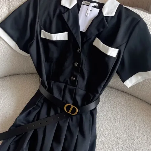 Replica Christian Dior Dresses Short Sleeved For Women #1452751 $85.00 USD for Wholesale