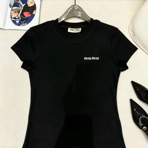 Cheap MIU MIU T-Shirts Short Sleeved For Women #1452816, $$60.00 USD On MIU MIU T-Shirts