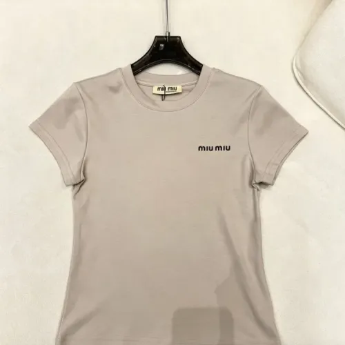 Cheap MIU MIU T-Shirts Short Sleeved For Women #1452818, $$60.00 USD On MIU MIU T-Shirts