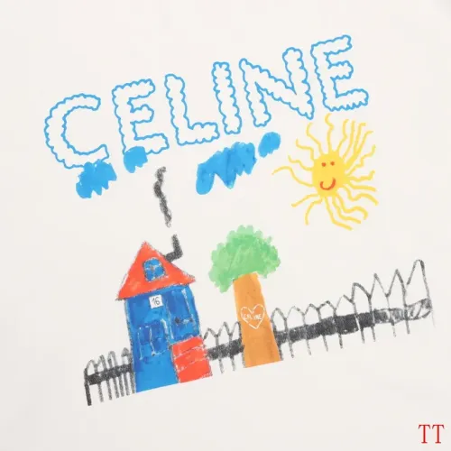 Replica Celine T-Shirts Short Sleeved For Unisex #1452852 $36.00 USD for Wholesale