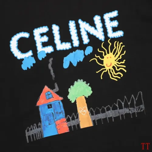Replica Celine T-Shirts Short Sleeved For Unisex #1452853 $36.00 USD for Wholesale