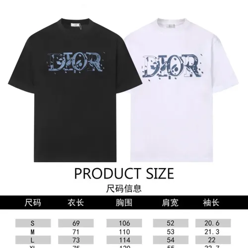 Replica Christian Dior T-Shirts Short Sleeved For Unisex #1452872 $39.00 USD for Wholesale
