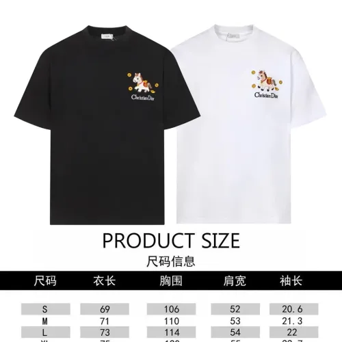 Replica Christian Dior T-Shirts Short Sleeved For Unisex #1452876 $39.00 USD for Wholesale
