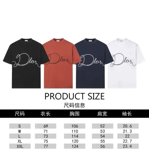 Replica Christian Dior T-Shirts Short Sleeved For Unisex #1452879 $39.00 USD for Wholesale