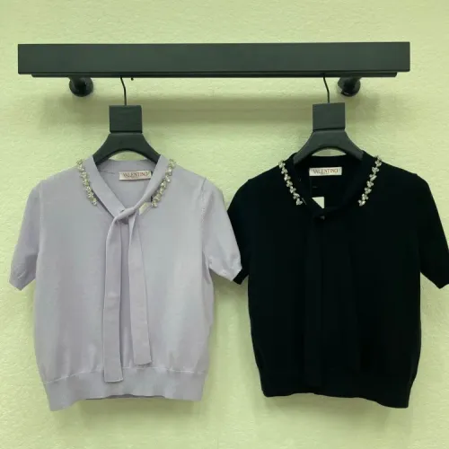 Replica Valentino T-Shirts Short Sleeved For Women #1452982 $76.00 USD for Wholesale