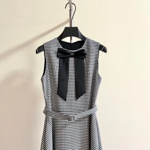 Replica Christian Dior Dresses Sleeveless For Women #1452999 $145.00 USD for Wholesale