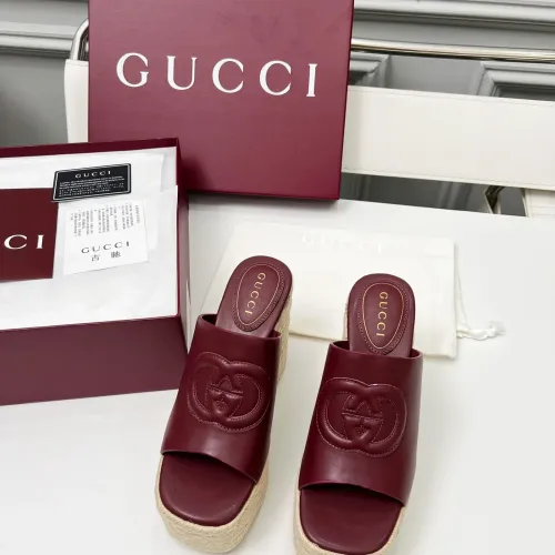 Replica Gucci Slippers For Women #1453137 $85.00 USD for Wholesale