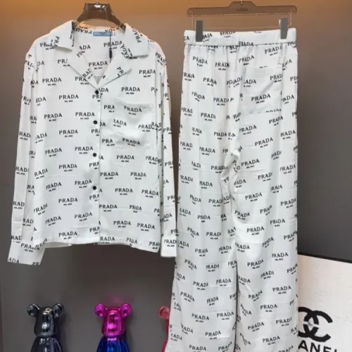Replica Prada Pajamas Long Sleeved For Women #1453157 $92.00 USD for Wholesale