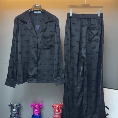 Replica Prada Pajamas Long Sleeved For Women #1453160 $92.00 USD for Wholesale