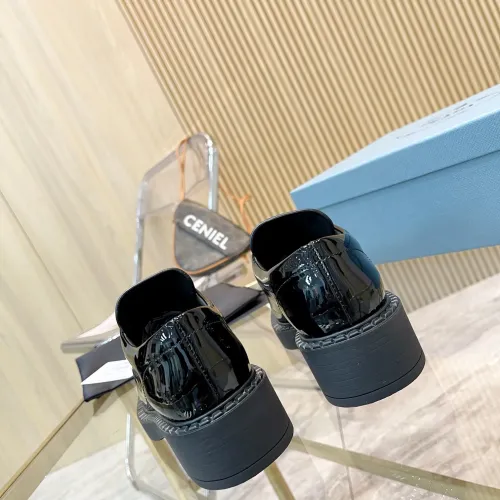Replica Prada Leather Shoes For Women #1453192 $96.00 USD for Wholesale
