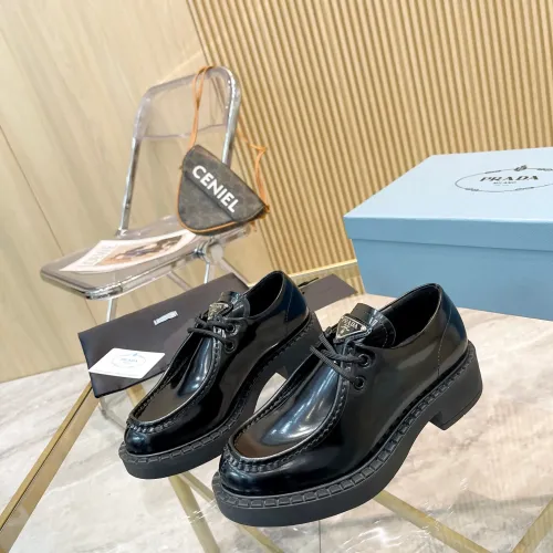 Cheap Prada Leather Shoes For Women #1453194, $$96.00 USD On Prada Leather Shoes