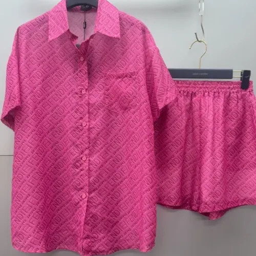 Cheap Fendi Pajamas Short Sleeved For Women #1453196, $$76.00 USD On Fendi Tracksuits
