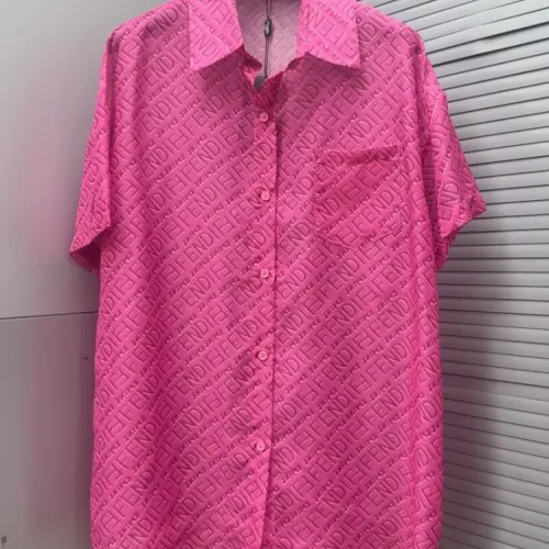 Replica Fendi Pajamas Short Sleeved For Women #1453196 $76.00 USD for Wholesale