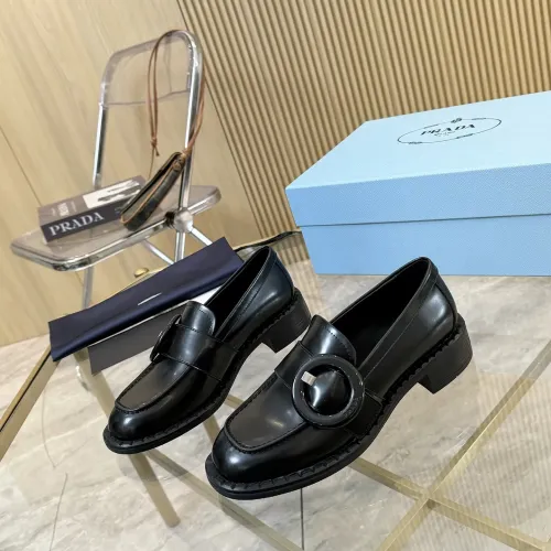 Cheap Prada Leather Shoes For Women #1453198, $$100.00 USD On Prada Leather Shoes