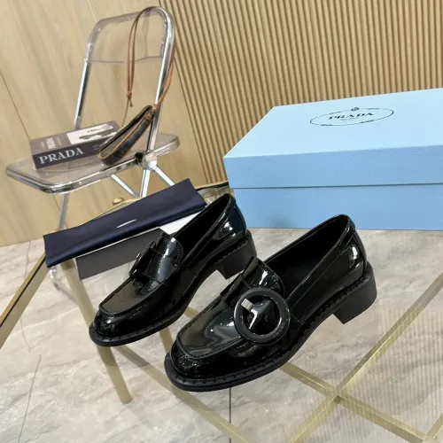 Cheap Prada Leather Shoes For Women #1453199, $$100.00 USD On Prada Leather Shoes