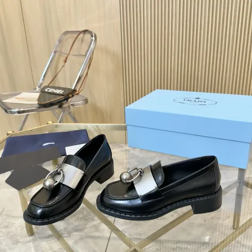 Cheap Prada Leather Shoes For Women #1453203, $$105.00 USD On Prada Leather Shoes