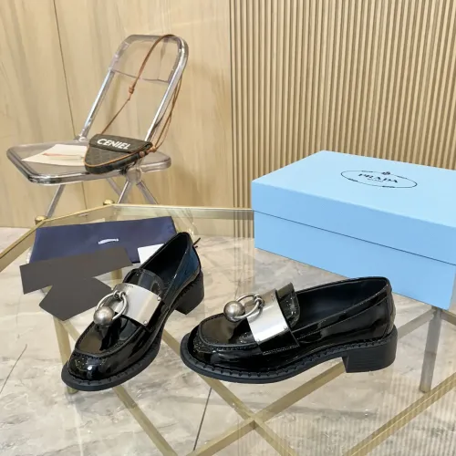 Cheap Prada Leather Shoes For Women #1453204, $$105.00 USD On Prada Leather Shoes