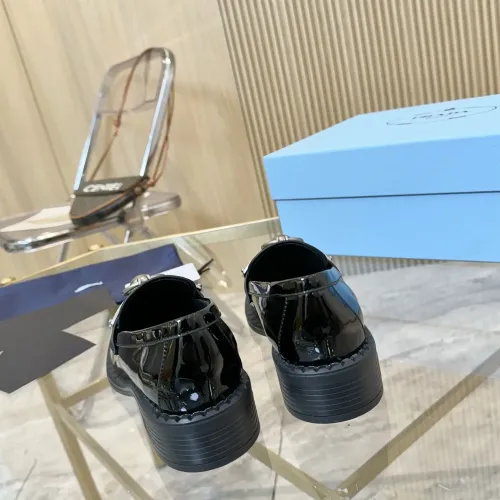 Replica Prada Leather Shoes For Women #1453204 $105.00 USD for Wholesale