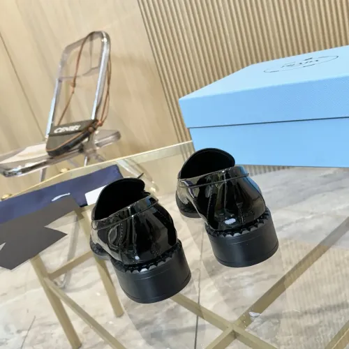 Replica Prada Leather Shoes For Women #1453211 $105.00 USD for Wholesale