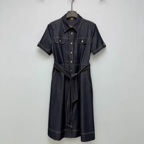 Cheap Burberry Dresses Short Sleeved For Women #1453212, $$130.00 USD On Burberry Dresses