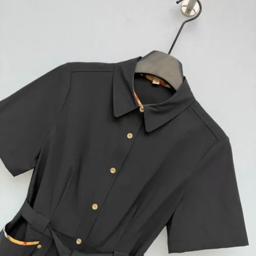 Replica Burberry Dresses Short Sleeved For Women #1453215 $128.00 USD for Wholesale