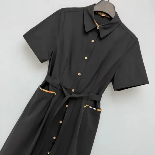 Replica Burberry Dresses Short Sleeved For Women #1453215 $128.00 USD for Wholesale