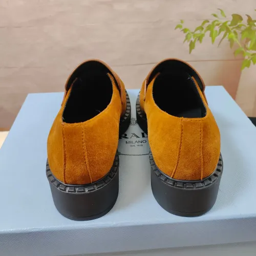 Replica Prada Leather Shoes For Women #1453216 $98.00 USD for Wholesale