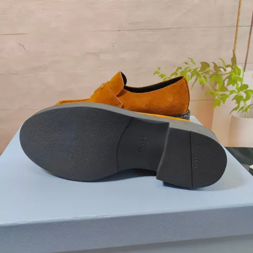 Replica Prada Leather Shoes For Women #1453216 $98.00 USD for Wholesale