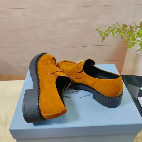 Replica Prada Leather Shoes For Men #1453220 $98.00 USD for Wholesale